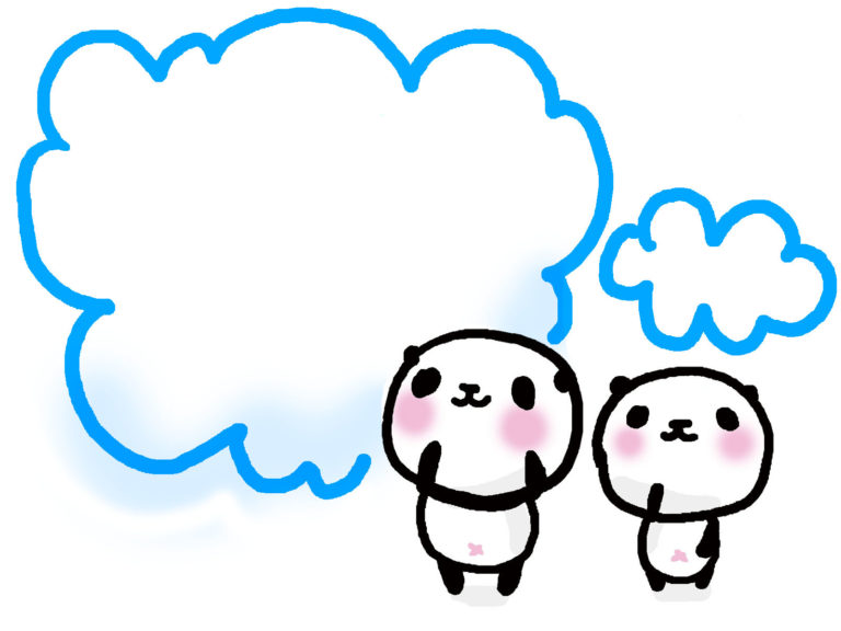 パンダと吹き出し