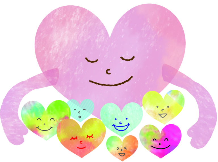 大きいハートが守る小さいハート